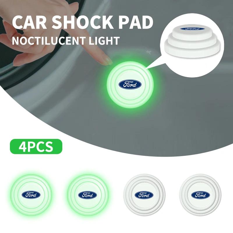 Bil Dør Lysende Anti-sjokk Silikonpute Støtdempende Pakning For Ford ST FOCUS 2 3 Mondeo Fiesta Kuga MK2 MK3 MK4 Ecosport
