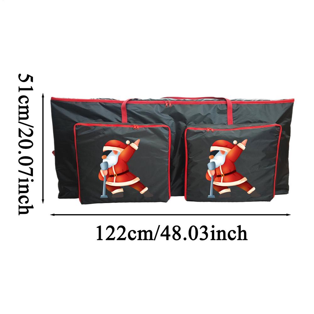 Christmas Tree Storage Waterproof Christmas Wreath Container Dustproof Bag for Holiday Ornaments Lighting Strings Decorations