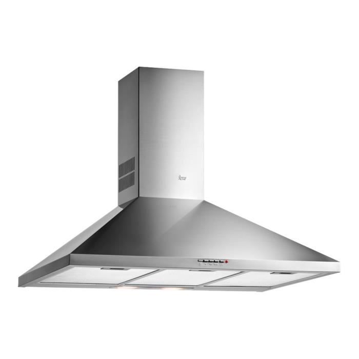 TECHSALES Hotte d&eacute;corative TEKA EASY DBP 90 PRO EEC-EU - Gris - 90 cm - 48 cm - Extraction et recirculation