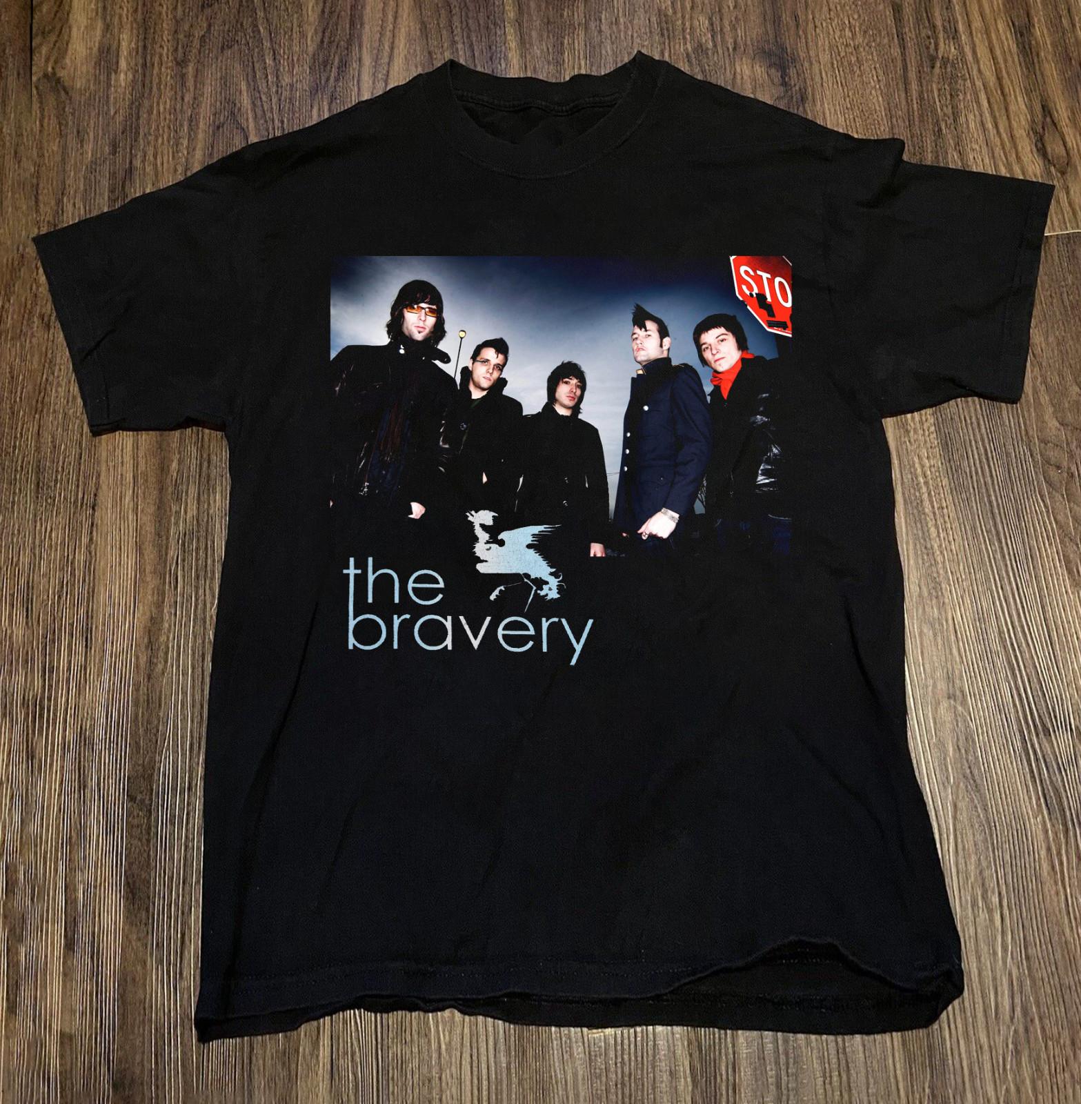 Участники группы The Bravery Хлопок для Рока Взрослая Футболка Все Размеры RS113 XL