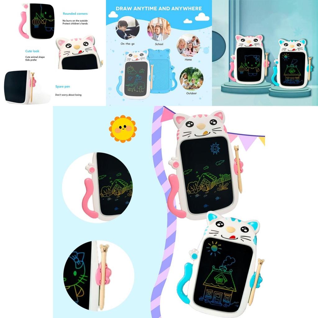 Cartoon Cat Lcd Writing Tablet For Kids
