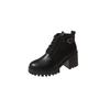 Fashion 2025 Women Boot New Spring Winter High Quality Lace-up Boots Women Fashion Outdoor Comfort High Heels Shoes Women Botas De Mujer