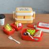 1/12 Dollhouse Simulation Hand-Held Lunch Box Picnic Box Model Doll Home Mini Kitchen Tableware Decoration Pretend Play Toys