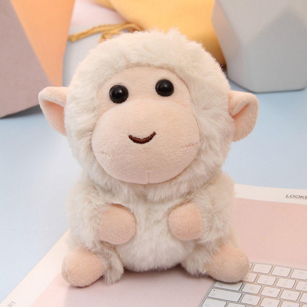 Plush Doll Monkey Plush Toy Soft Fur Monkey Car Pendant Little Monkey Pendant  Backpack Decoration