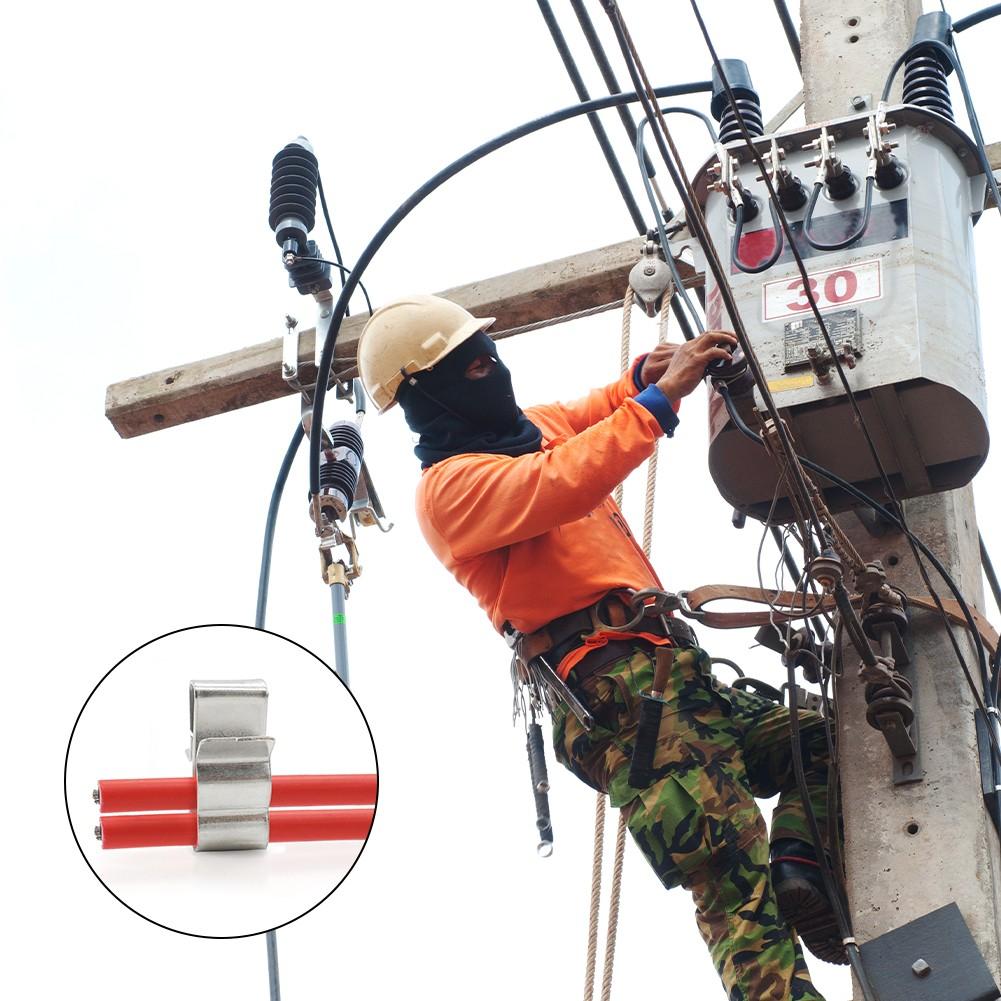 Stainless Steel Solar Panel Cable Clamp PV Cable Clamp Wire Fastener Clamp Manager