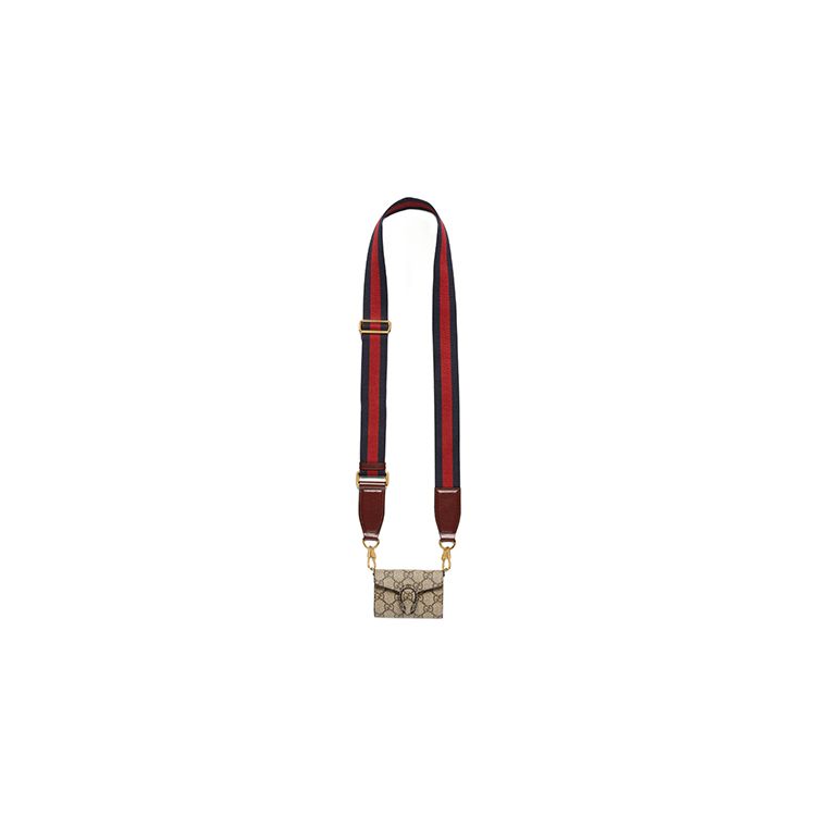 Gucci Dionysus GG Canvas Mini Beige Ebony Silver Hardware Web Strap Crossbody Bag for Women Daily Commute Party Gift  696804-UI1MX-8852