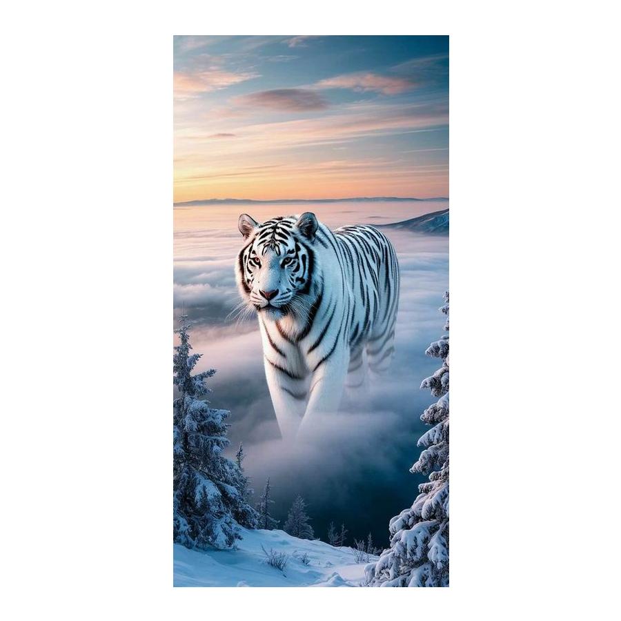 Morning Fog Tiger Large Size Diamond Painting New Collection Wild Animals Diy Full Drill Rhinestone Embroidery Mosaic Cross Stitch Kits