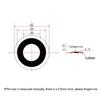 62Mm Round Bass Diaphragm Strengthen Bass Low Frequency Radiator Rubber Membrane