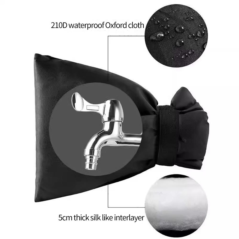 Faucet Waterproof Freeze Protection Cover Winter Outside Garden Faucet Cover Protection Sock Reusable Tap Protector for Outdoor