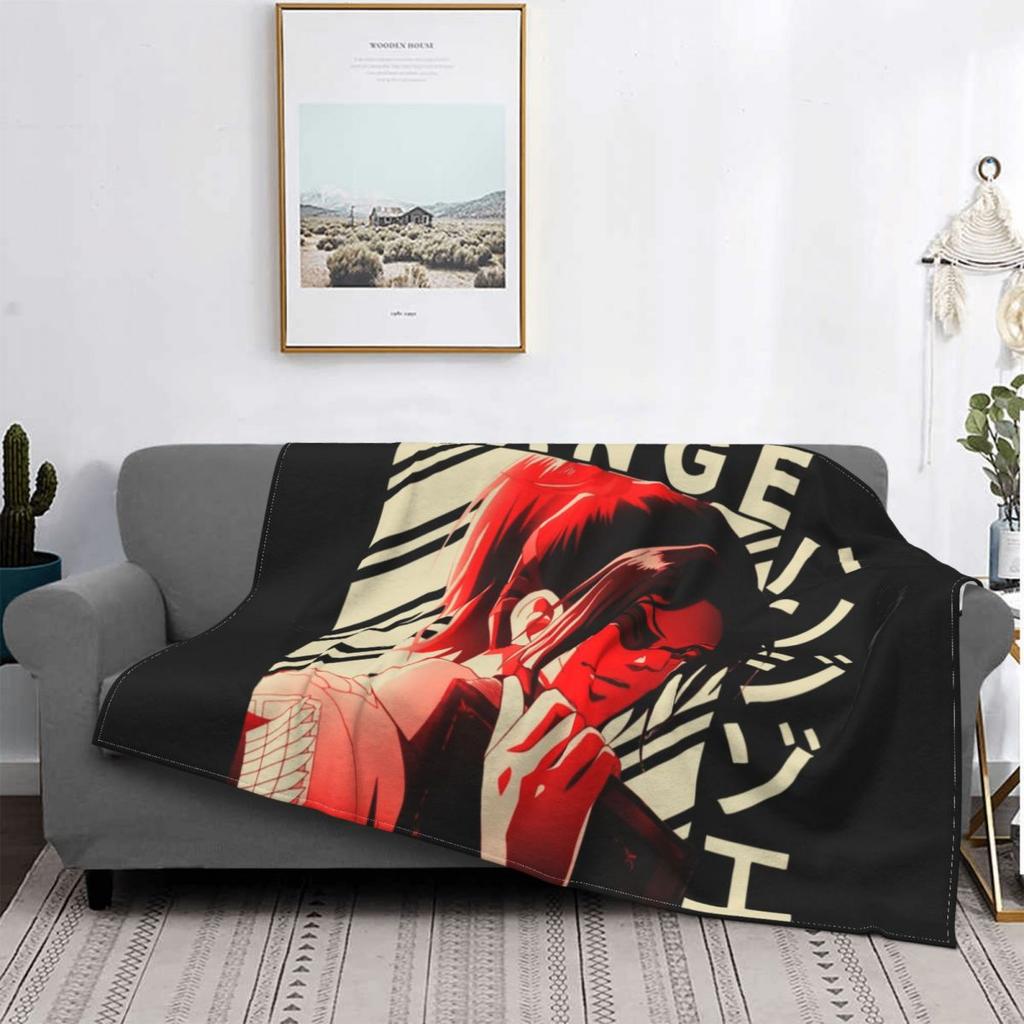 Attack On Titan AOT Hange Knitted Blanket Hange Zoe Manga Plush Throw Blanket Home Couch Printed Soft Warm Bedspread