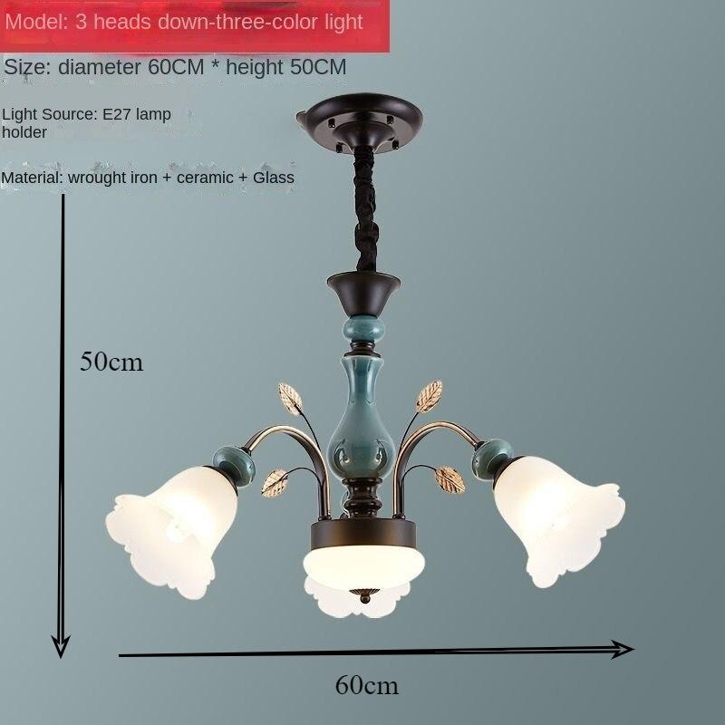 Living Room Light Light Luxury Ceramic Chandelier Modern Minimalist Ceiling Light Bedroom Restaurant Net Red Lighting