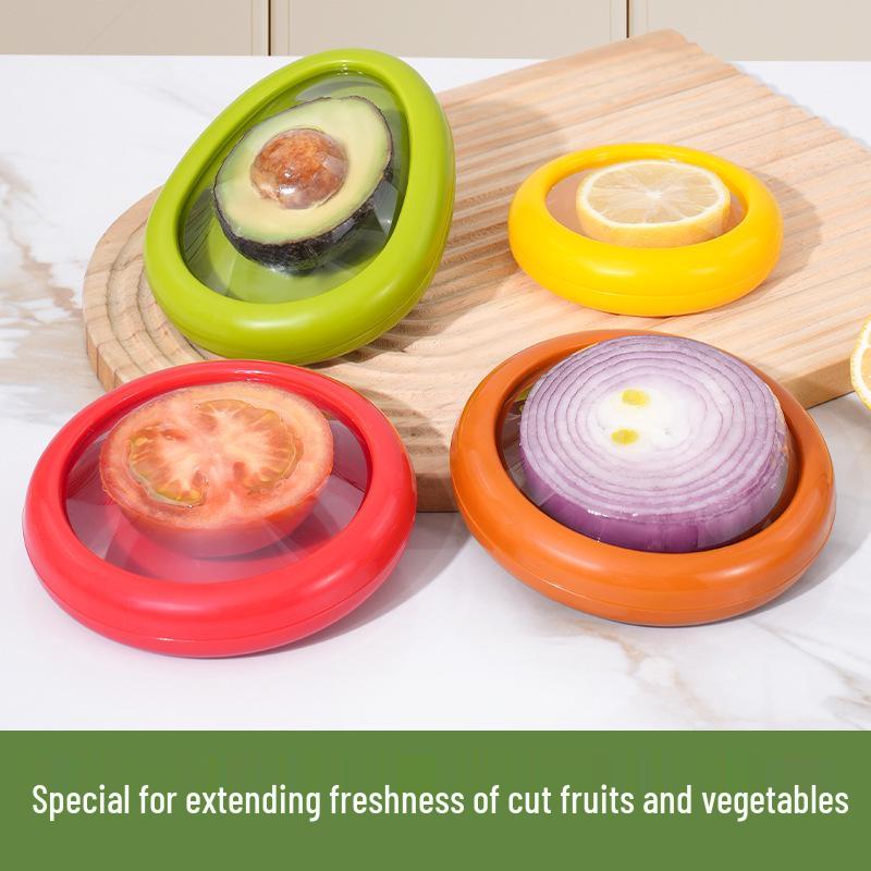Transparent Fresh-Keeping Box for Fruits & Vegetables - Avocado, Lemon, Tomato Storage