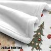 Christmas Trees Pattern Flannel Throw - Soft Cozy Retro Design for Sofa, Bed, Office - All-Season Festive Decor