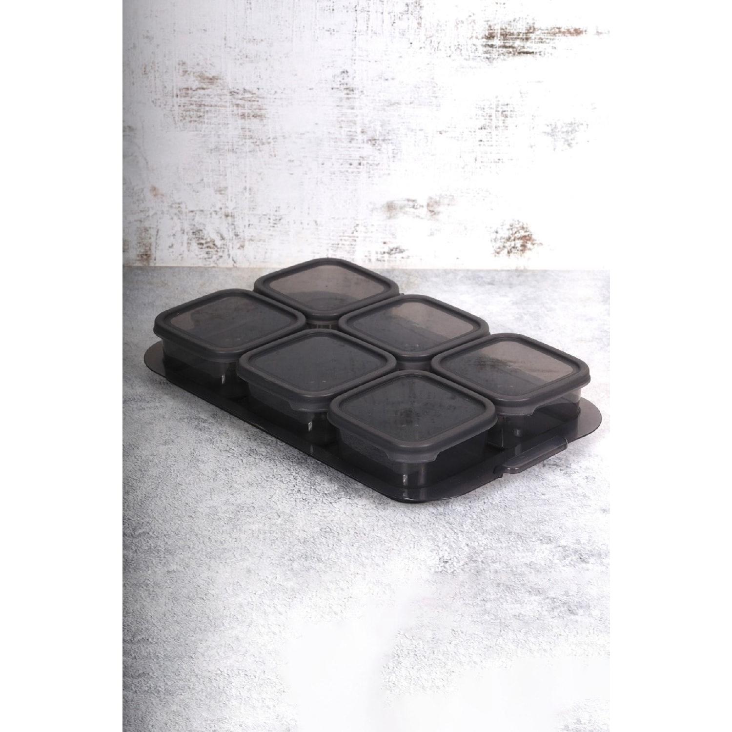 

Контейнер для хранения завтрака с подносом - набор для завтрака из 6 предметов с крышками