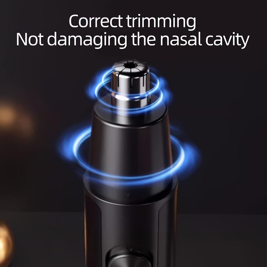Hliníkový USB zastřihovač chloupků v nose, bezbolestný zastřihovač obočí a zastřihovač chloupků na obličeji, vhodný pro osoby starší 14 let,