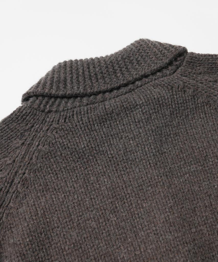 Frizmworks Heavy Cowichan Zip Up Cardigan _ Sephia