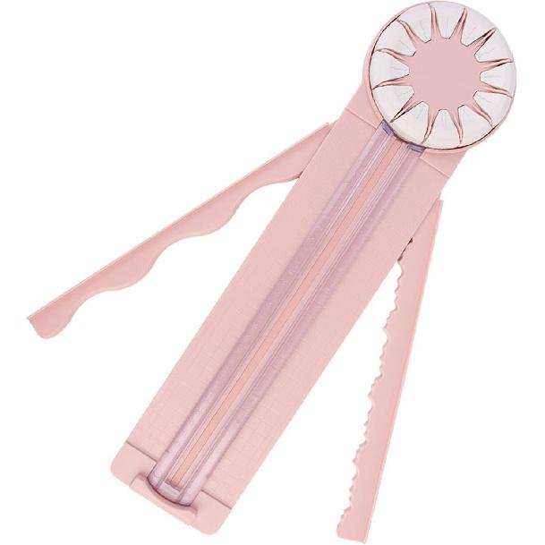 Hztyyier 12 in 1 Paper Cutter with Rotating Disc, Straight and Wavy Line, Versatile Paper Trimmer for Photo Scrapbook, Postcard Art