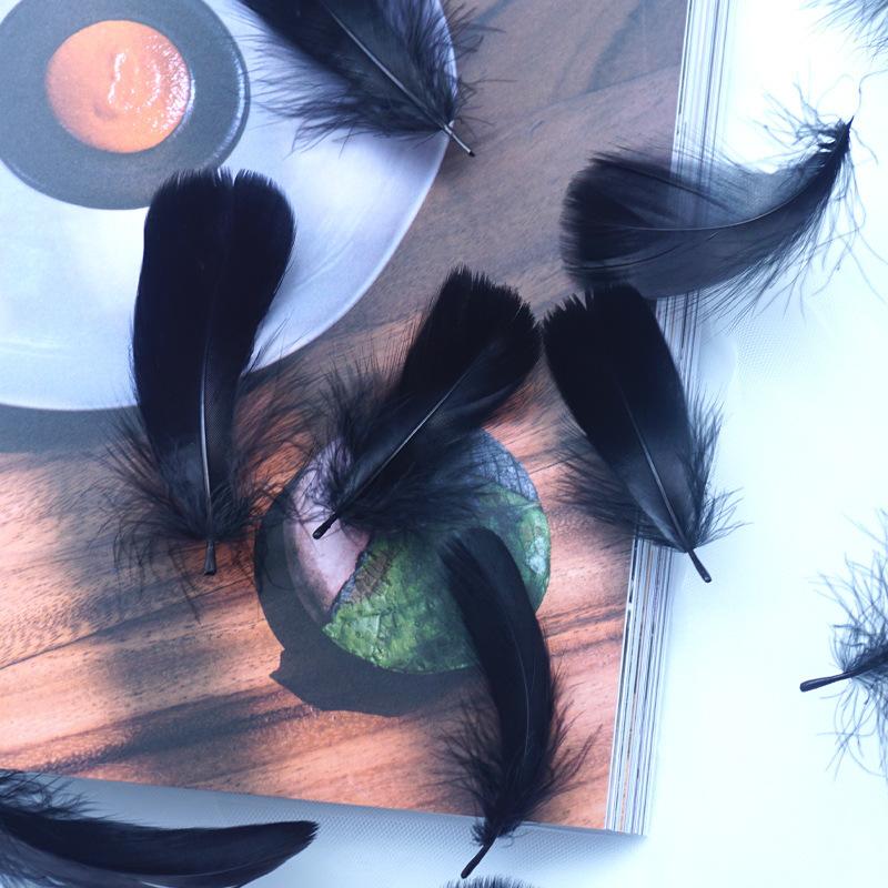 50Pcs Macaron Color Small Feathers 5-8Cm Goose Feather Small Floating Bobo Ball Balloon Filling Decorative Material