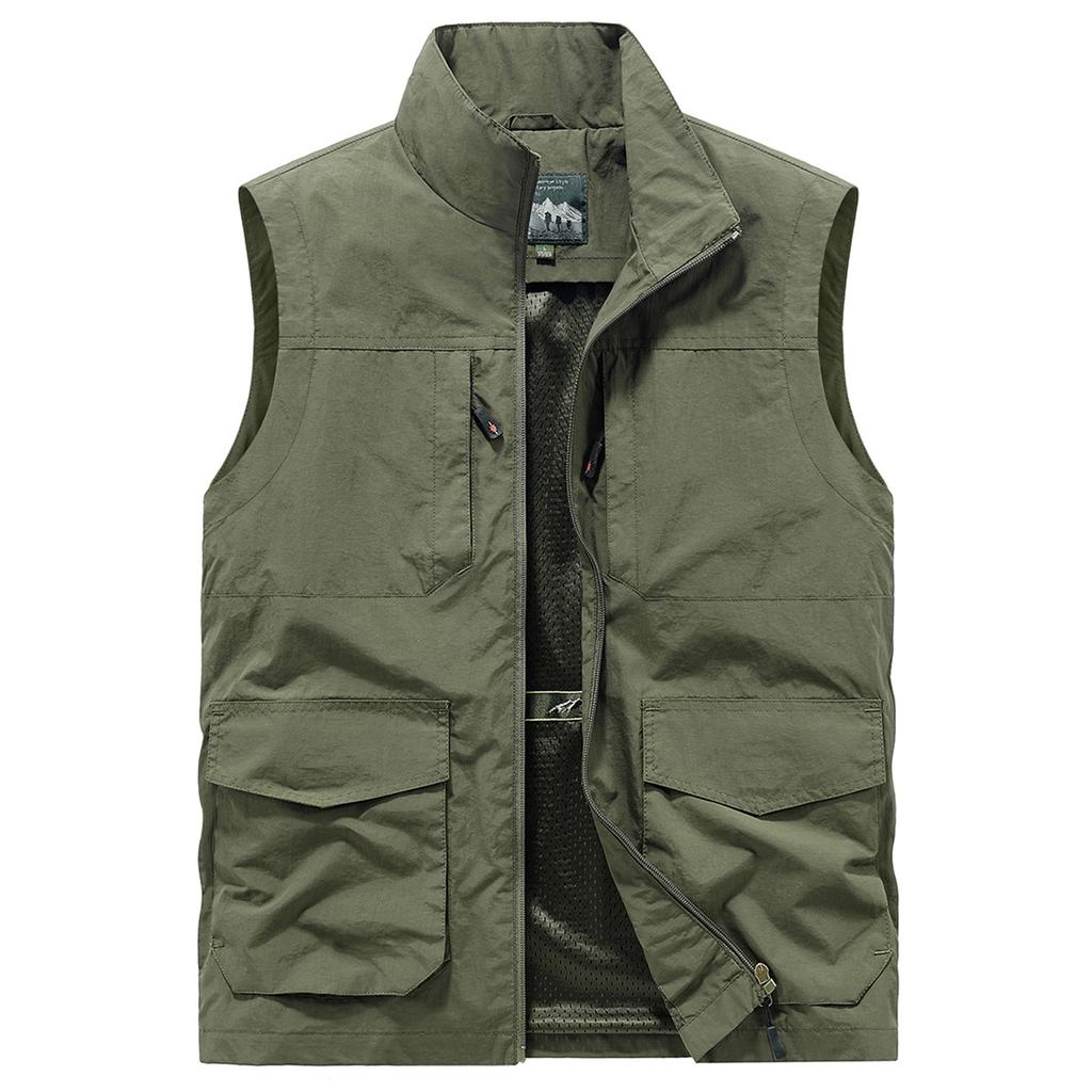 Men's Loose Quick-drying Multifunctional Workwear Vest Sleeveless Waistcoat