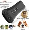 Ultrasonic Dog Repellent Animal Deterrent Device Frighten Animal Anti Bark Dog Training Device Battery-Powered with LED Light