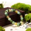 Festive Gifts Green Aventurine Prehnite Citrine Beaded Bracelet Fresh Fashion Jewelry For Women Daily Wear Gift
