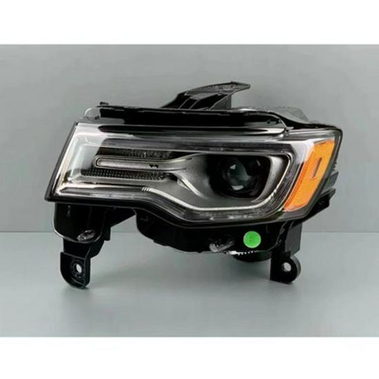 Fits 2014-2018 Jeep Grand Cherokee: OEM Headlight Half Assembly with Low Beam Lighting