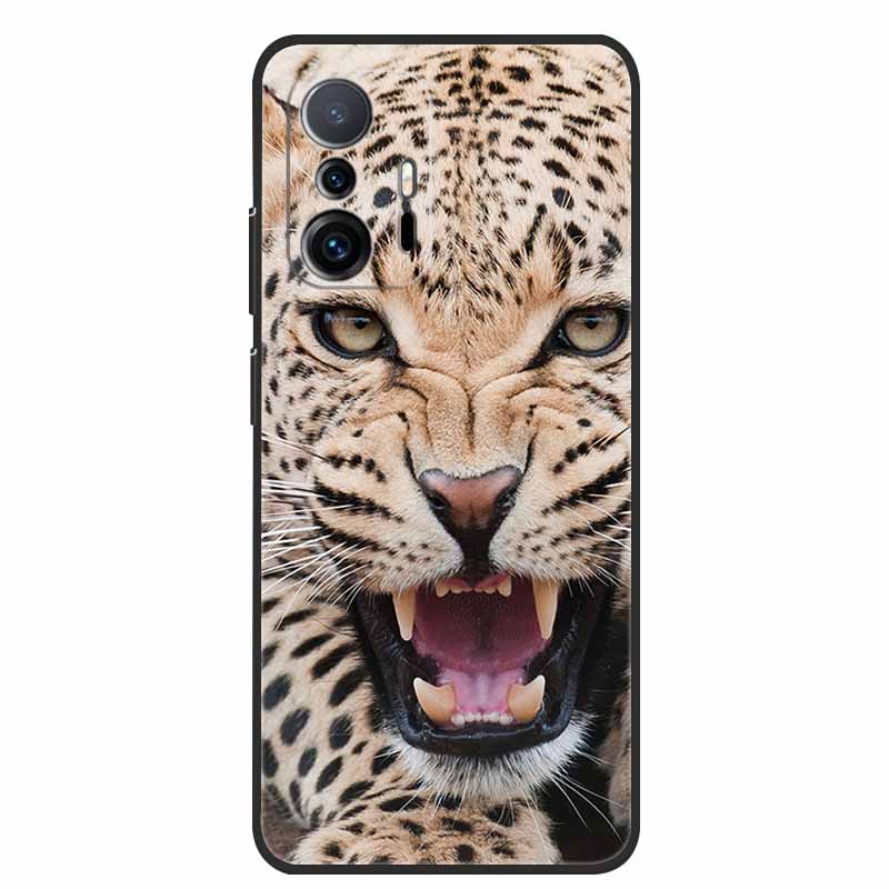 For Xiaomi 11T Pro Case Animals Protective Soft Silicone Cover Phone Cases for Xiaomi Mi 11T Pro 5G Shockproof Mi11T Wolf Coque