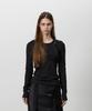 THREE TO EIGHTY [2Nd Reorder] Beady Bra Layer Long Sleeve Tee Black