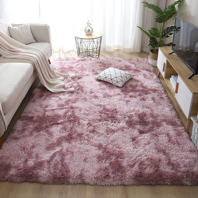 Fluffy Soft Living Room Large Carpet Furry Bedroom Area Decorative Floor Mats Home Essentials Children Tatami Nordic Velvet Rugs