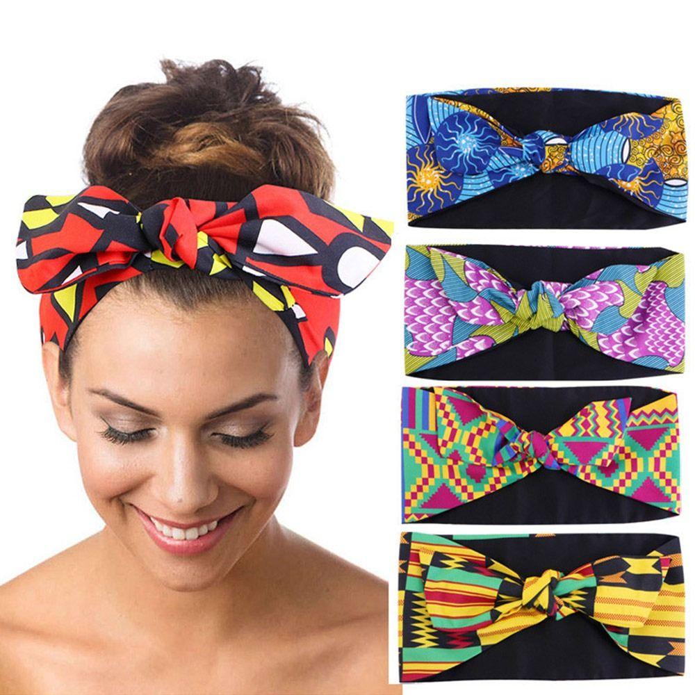 Knotted Boho Hair Wrap Wide Sports Yoga Headband Vintage Daily Wears Turban  for Women
