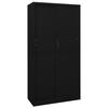 VidaXL Office Cabinet with Sliding Door, Black 90x40x180cm Steel