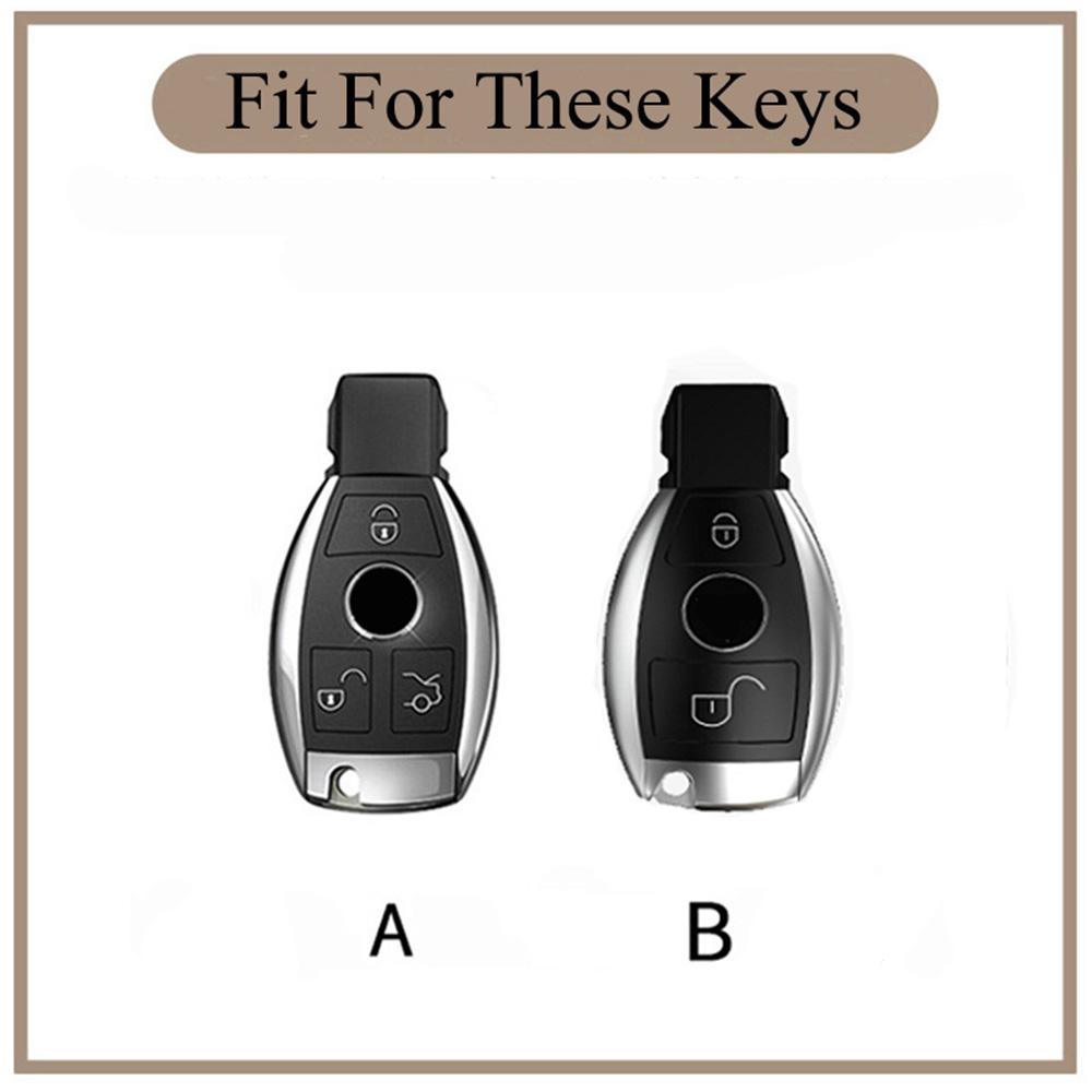Fashion Car Key Case Cover Protector Shell for Mercedes Benz A B C E Class GLS GLA GLK GLC CLS CLA AMG W204 W205 W212 W463 W176