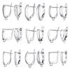 Real 100% S925 Sterling Silver Findings Earrings Leverback Earwire Fittings Components Accessories Handmade Supplies