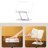 Ergonomic Acrylic Book Stand Height Adjustable and Angle for Reading Study and Cooking Foldable Portable Design