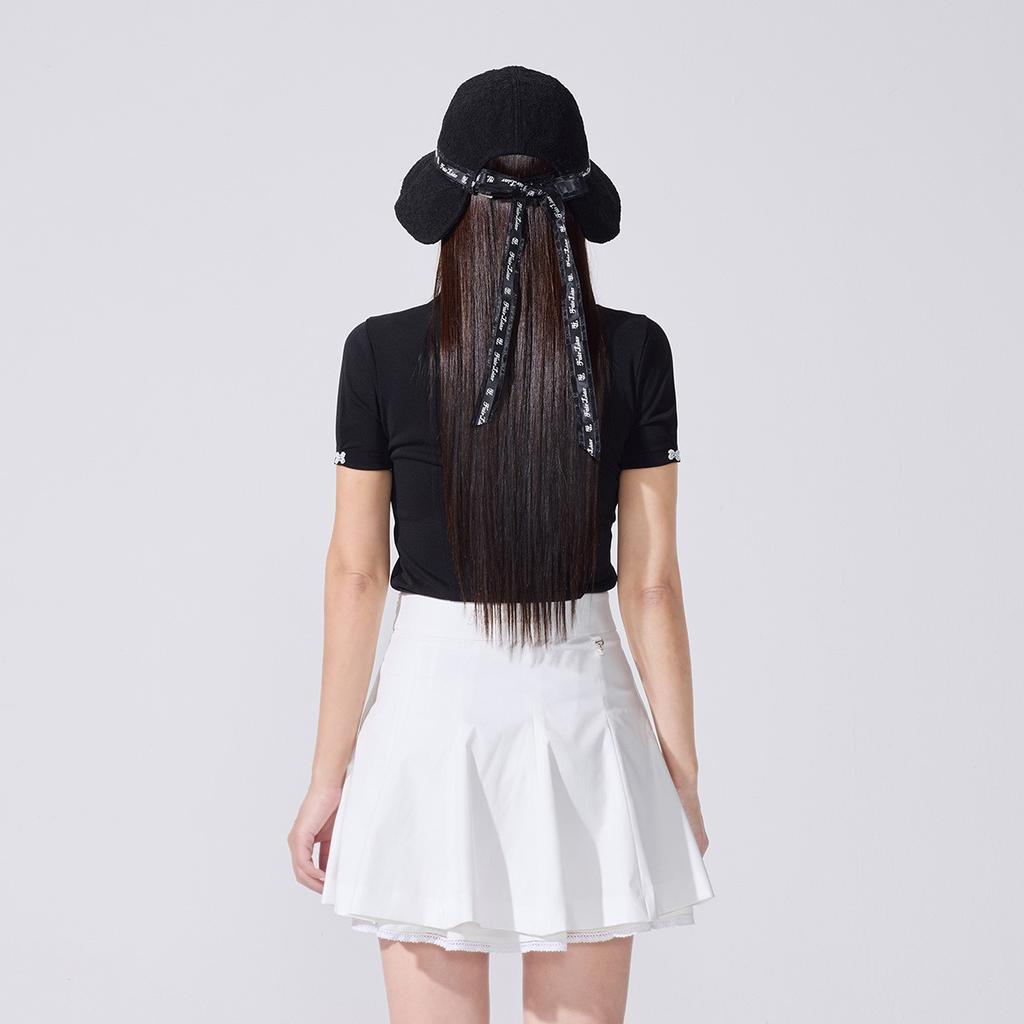 FAIRLIAR GOLF Lace Double Flare Skirt (White)