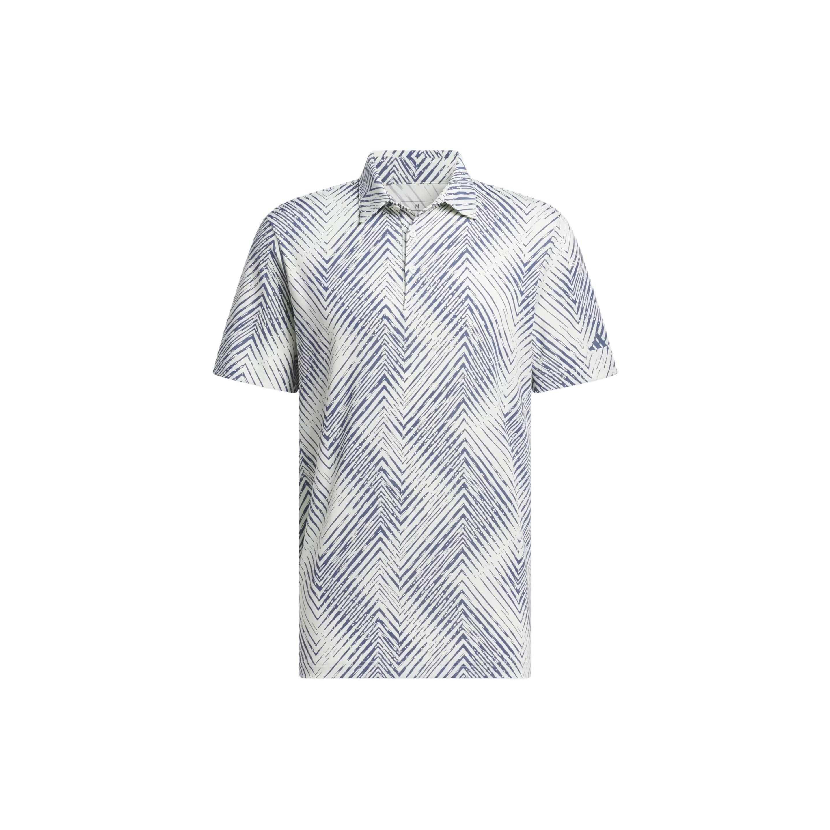 

Adidas Ultimate365 Allover Print Polo Shirt Men Polo Shirts White IU4386 M