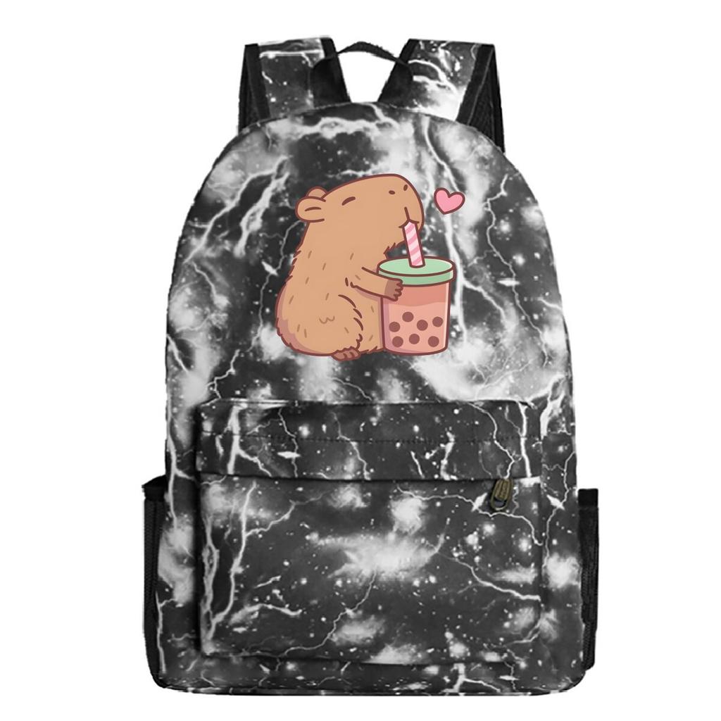 Süßer Rucksack mit Aufdruck von Peripheriegeräten Studentenschulranzen Freizeit-Reise-Rucksack mit großem Fassungsvermögen