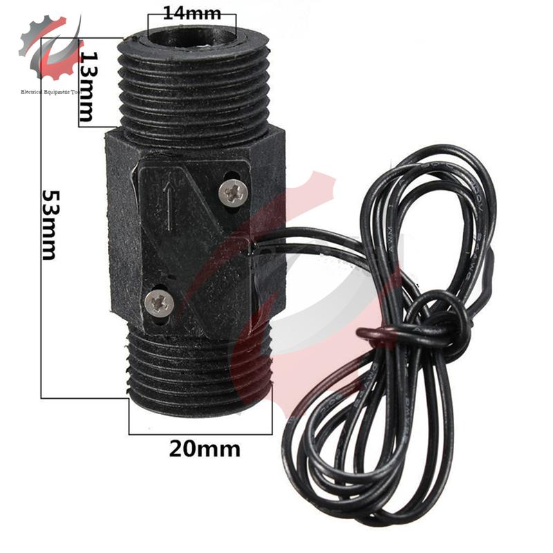 AC 220V 3A 22MM Plastic Water Flow Switch Vertical/Horizontal Automatic Water Flow Sensor Magnetic Welding Cutting Machine