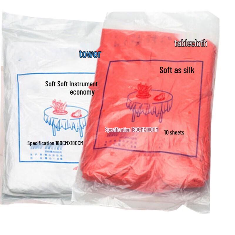 Homeglen Disposable Plastic Hotel Tablecloth
