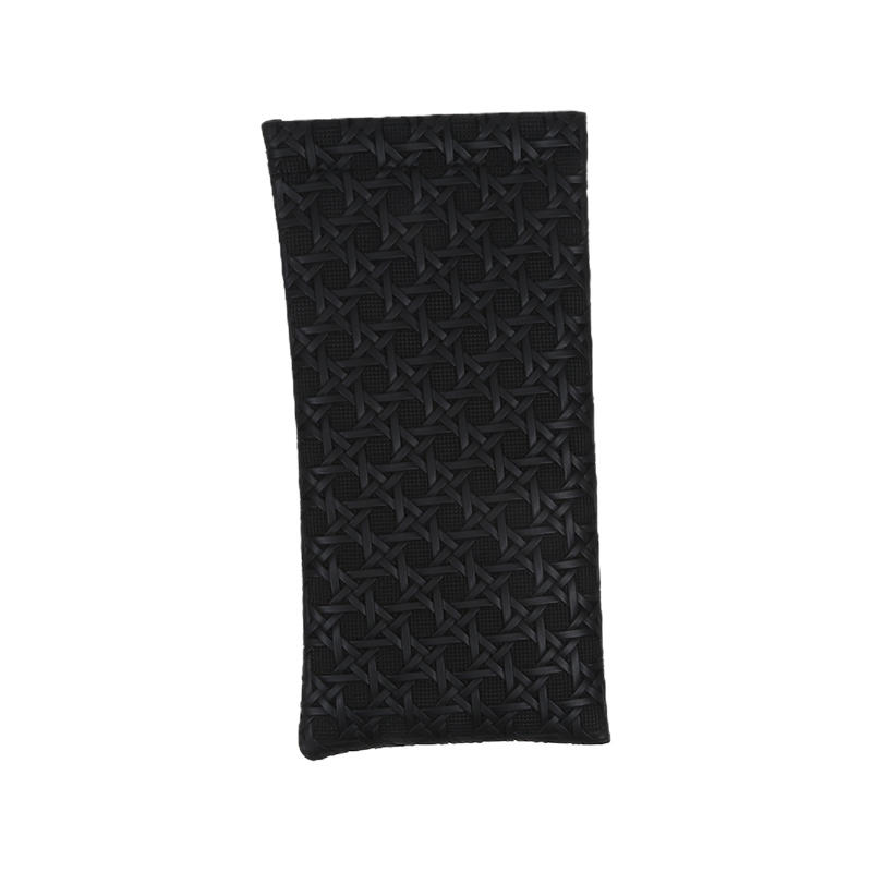 2025 New Portable Squeeze Top Sunglass Case Soft Sunglasses Easy To Use Eyeglasses Pouch Woven Texture Storage Box