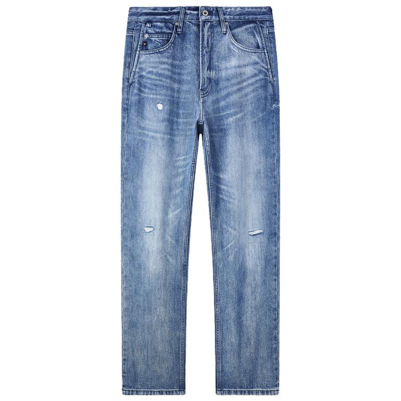 Jiumuwang Men s Distressed Straight Leg Jeans
