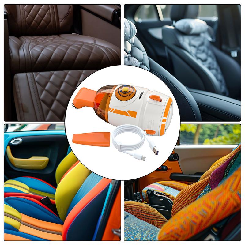 Portable Desktop Dust Cleaner Cartoon Rocket Vacuum Cleaner Multi-Functional Desktop Cleaning Too For Removing Debris Paper