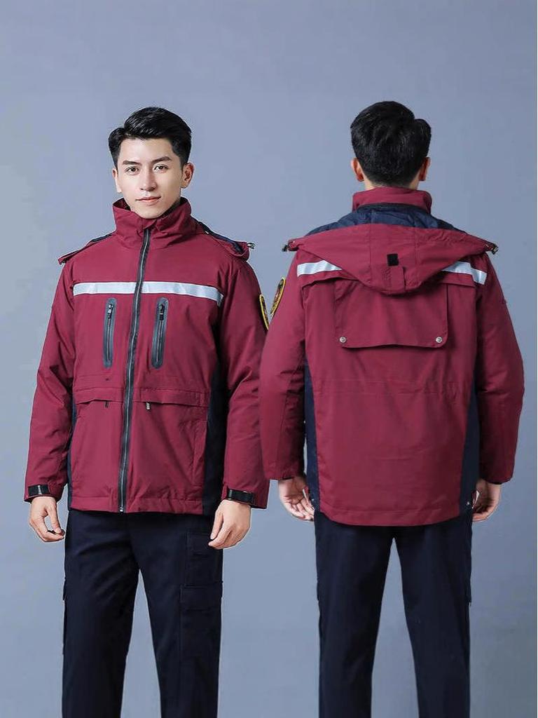 Health Emergency Cotton-Padded Windbreaker Suit for Hospital First Aid Rescue