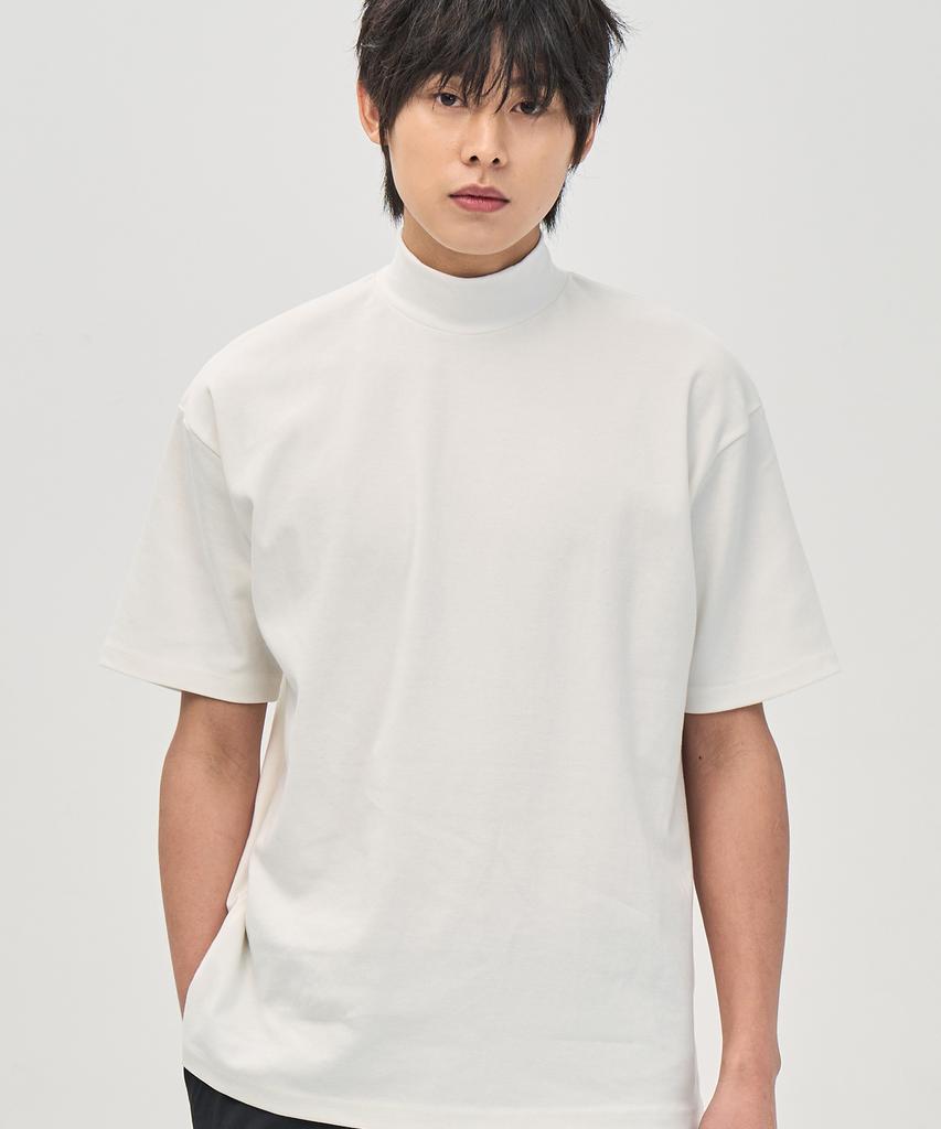 PRAIRIE Half-Neck Short Sleeve T-Shirt (Ivory)