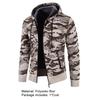 Coat Hooded Camouflage Warm Cardigan Zipper Men Jacket for Winter