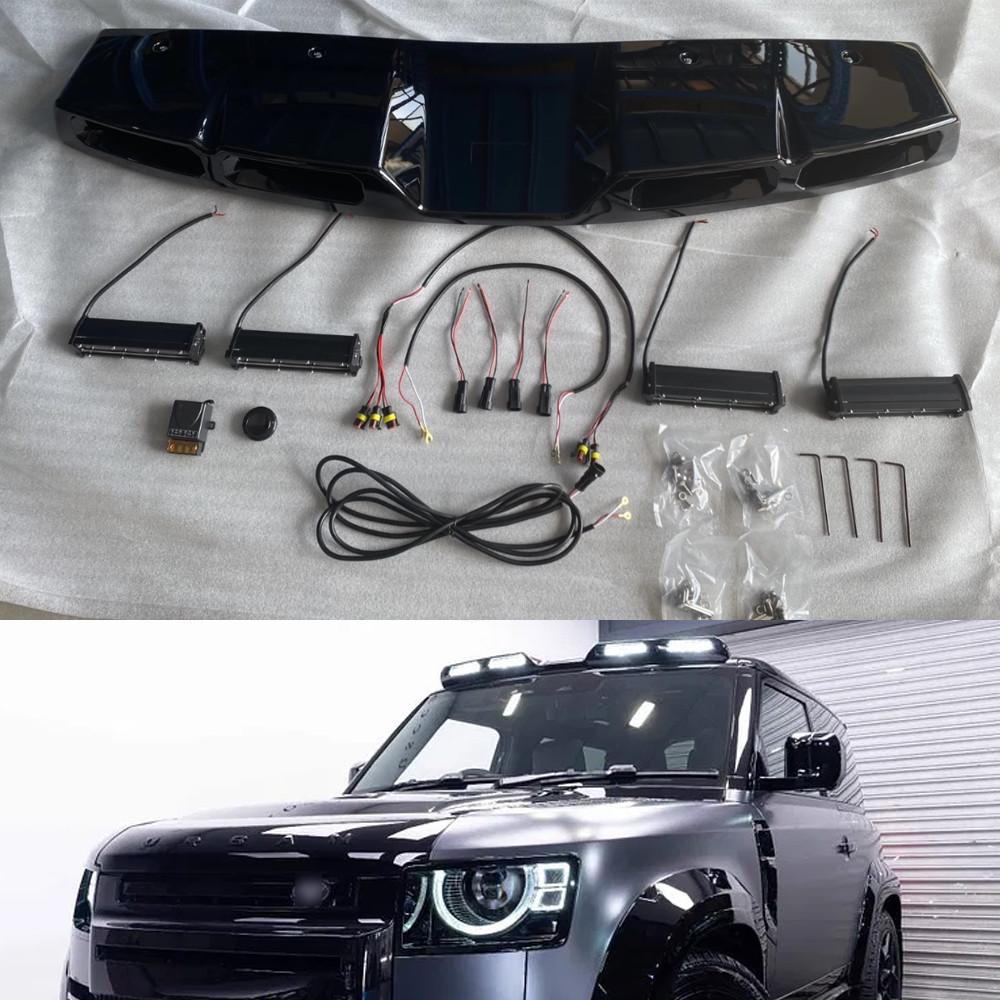 

For Land Rover Defender Light Bar 4 LED Gloss Black Roof Pod L663 2020+ 90 110 UNITED KINGDOM