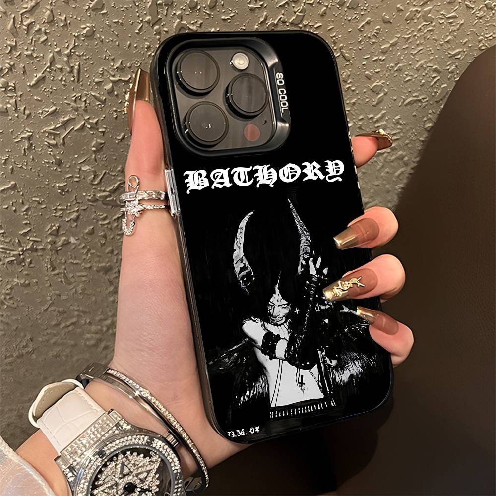 

B-BathoryS Band Quorthon Phone Case For iPhone 15,16,12,14,13,17,11,E,Pro,Max,Plus,Air,Mini Black TPU Cover iPhone14