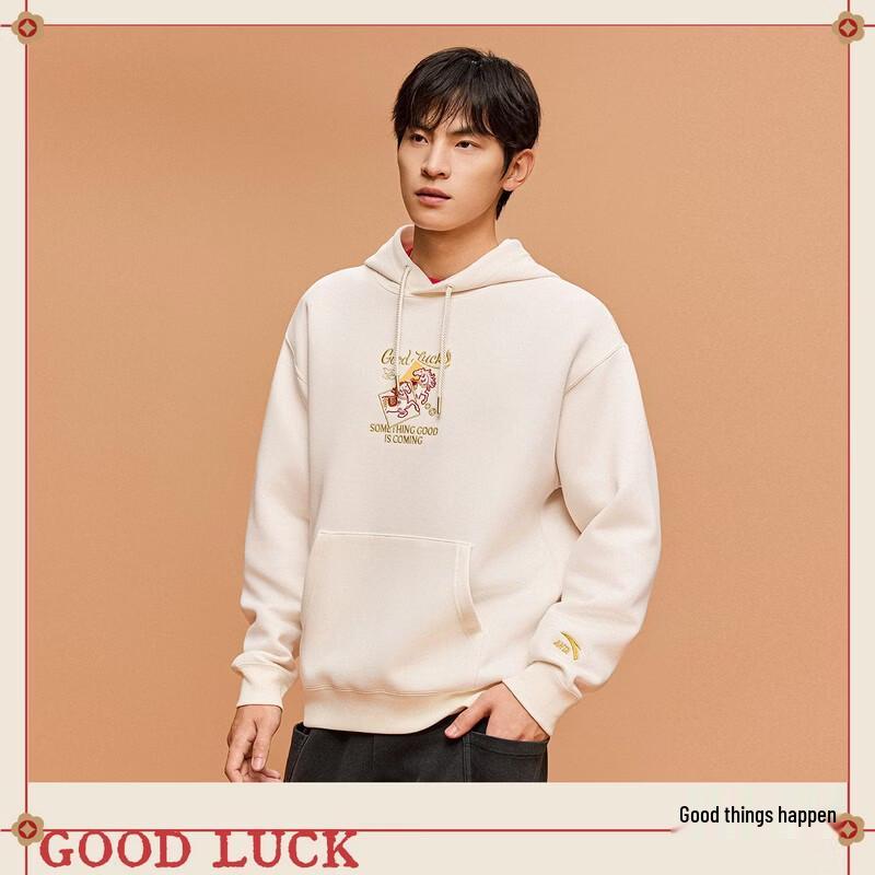 Anta  Good Things Happen  Fleece-Lined Hoodie 3XL