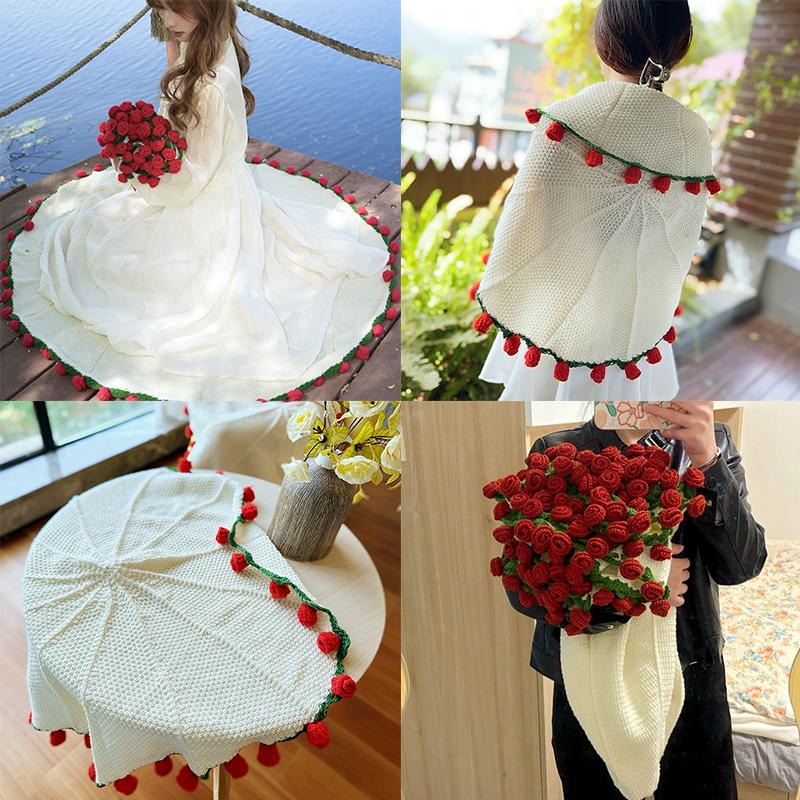 Chinese Wedding Gift Rose Bundle Blanket Wedding Gift Red Lucky Character Sofa Blanket Wedding Blanket Winter Warm Wedding Gift