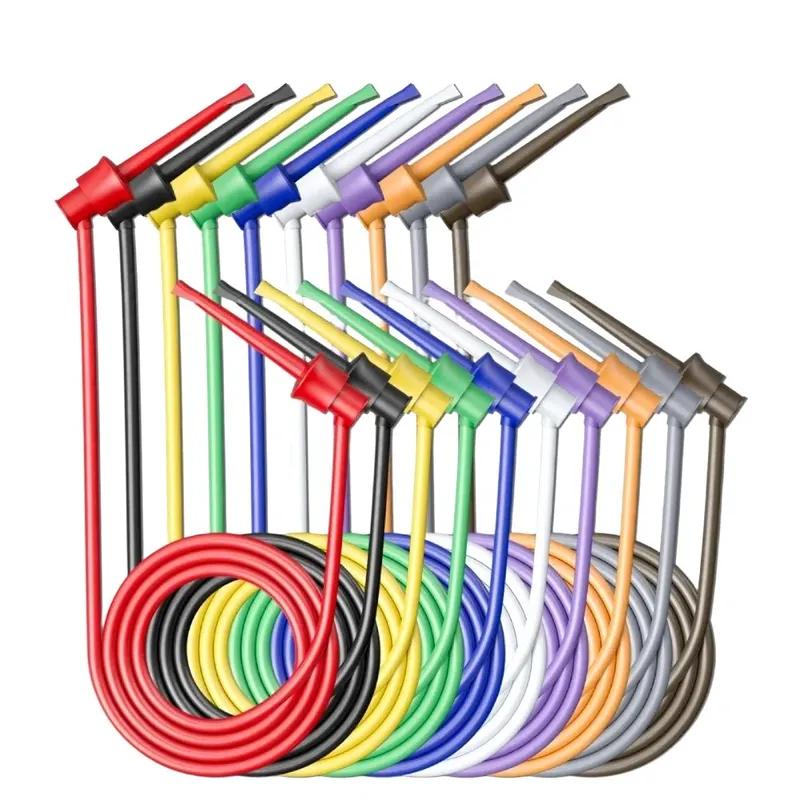 

Dual IC Hook Test Cable with 10 Color Coded Wires and 1 Meter Length for Secure Connection in Electronic Testing